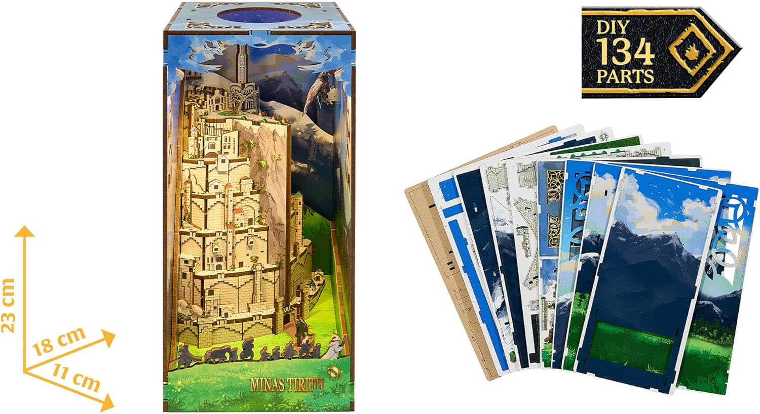 Detalle 2 de Serre-livres 3D Minas Tirith Revell Tiny Adventures