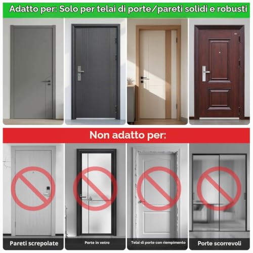 Thumbnail 6 de Fokky sbarra per trazioni da porta 74-97 cm, senza viti, fino a 200 kg