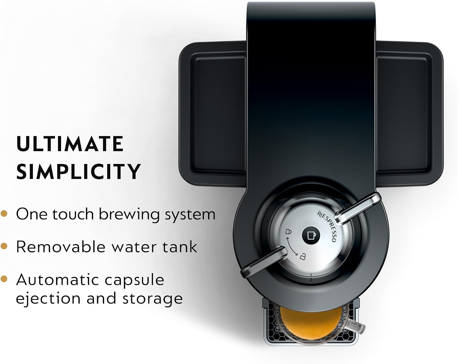 Detalle 2 de De'Longhi Nespresso Vertuo Coffee and Espresso Machine (54 oz) in Titan Gray
