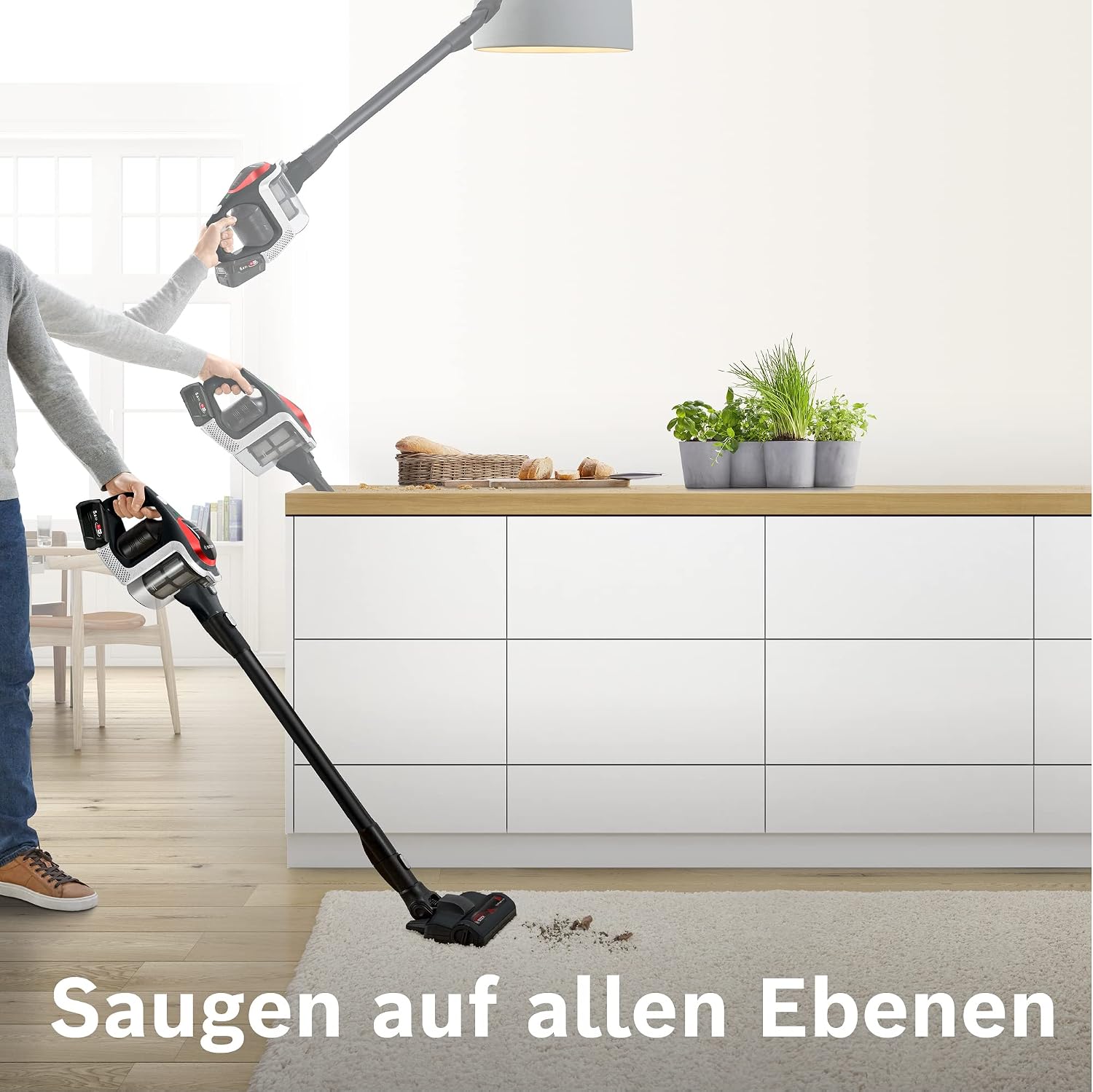 Detalle 1 de Bosch Unlimited Serie 8 5,0 Ah Akku-Staubsauger 🧹