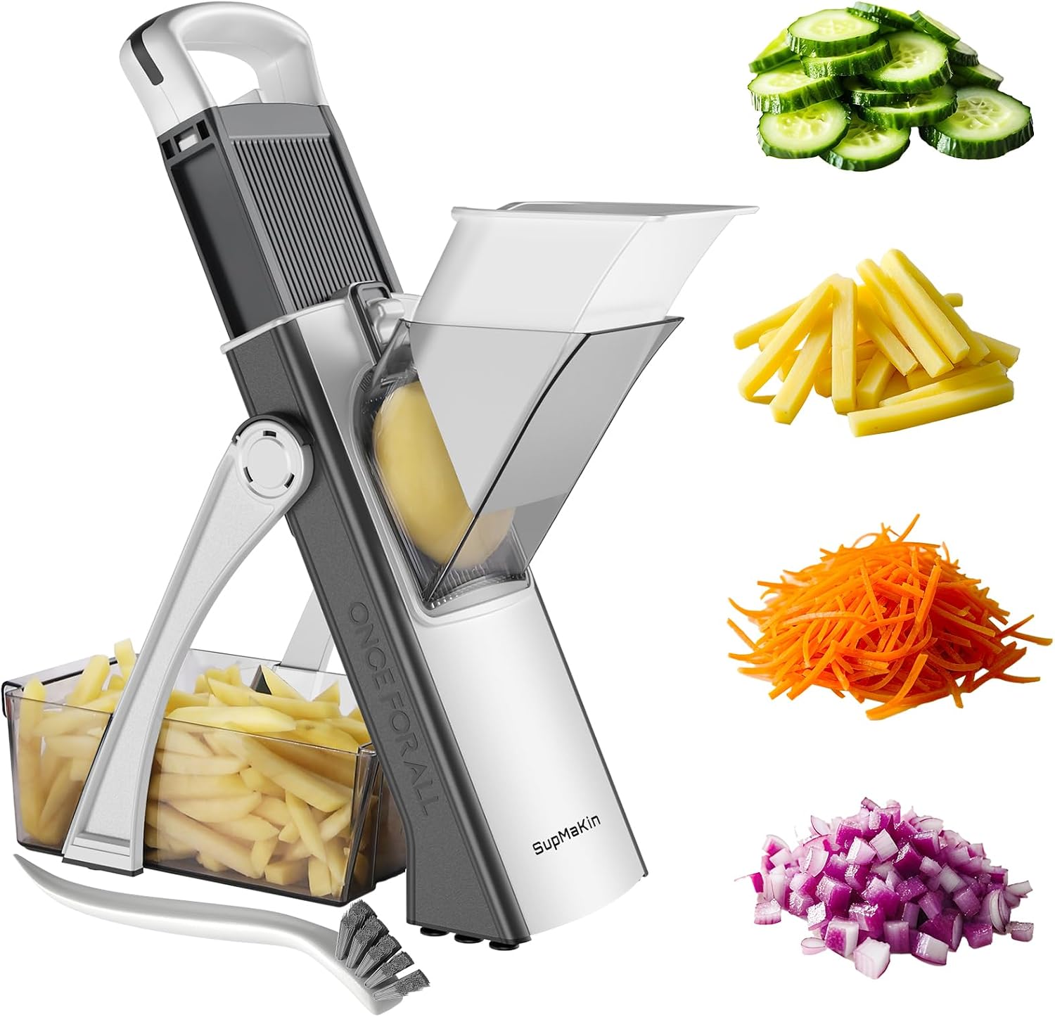 Detalle de SupMaKin Upgrade Safe Mandoline Slicer Vegetable Slicer ๐