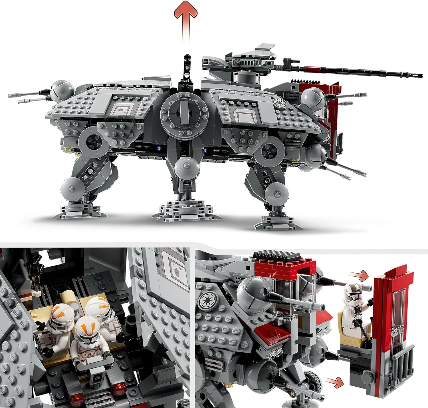 Thumbnail 2 de LEGO Star Wars 75337 Walker AT-TE: set da costruire con minifigure e droidi, per veri fan della Vendetta dei Sith