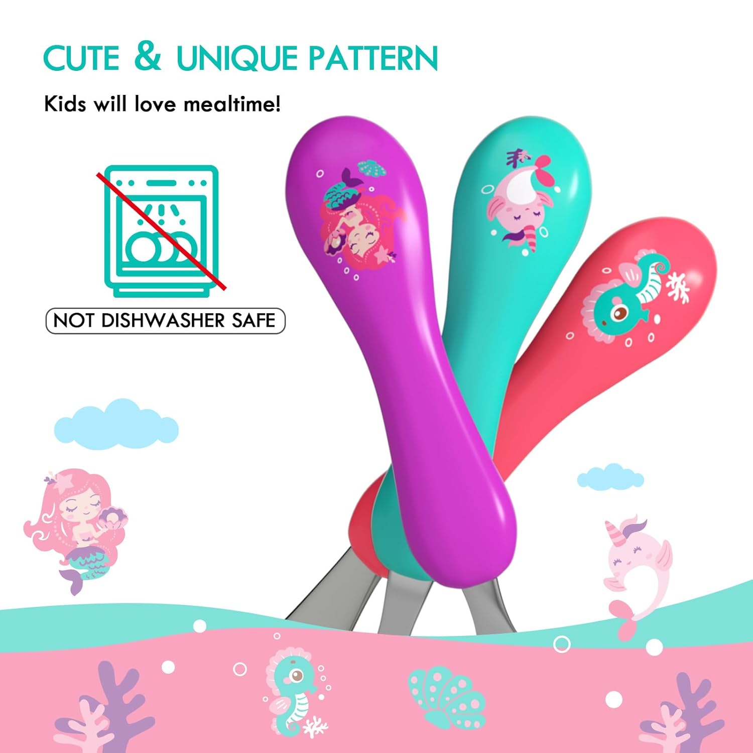 Thumbnail 6 de Lehoo Castle KinderBesteck-Set 6-teilig (Edelstahl & Kunststoff) für Kinder ab 1 Jahr