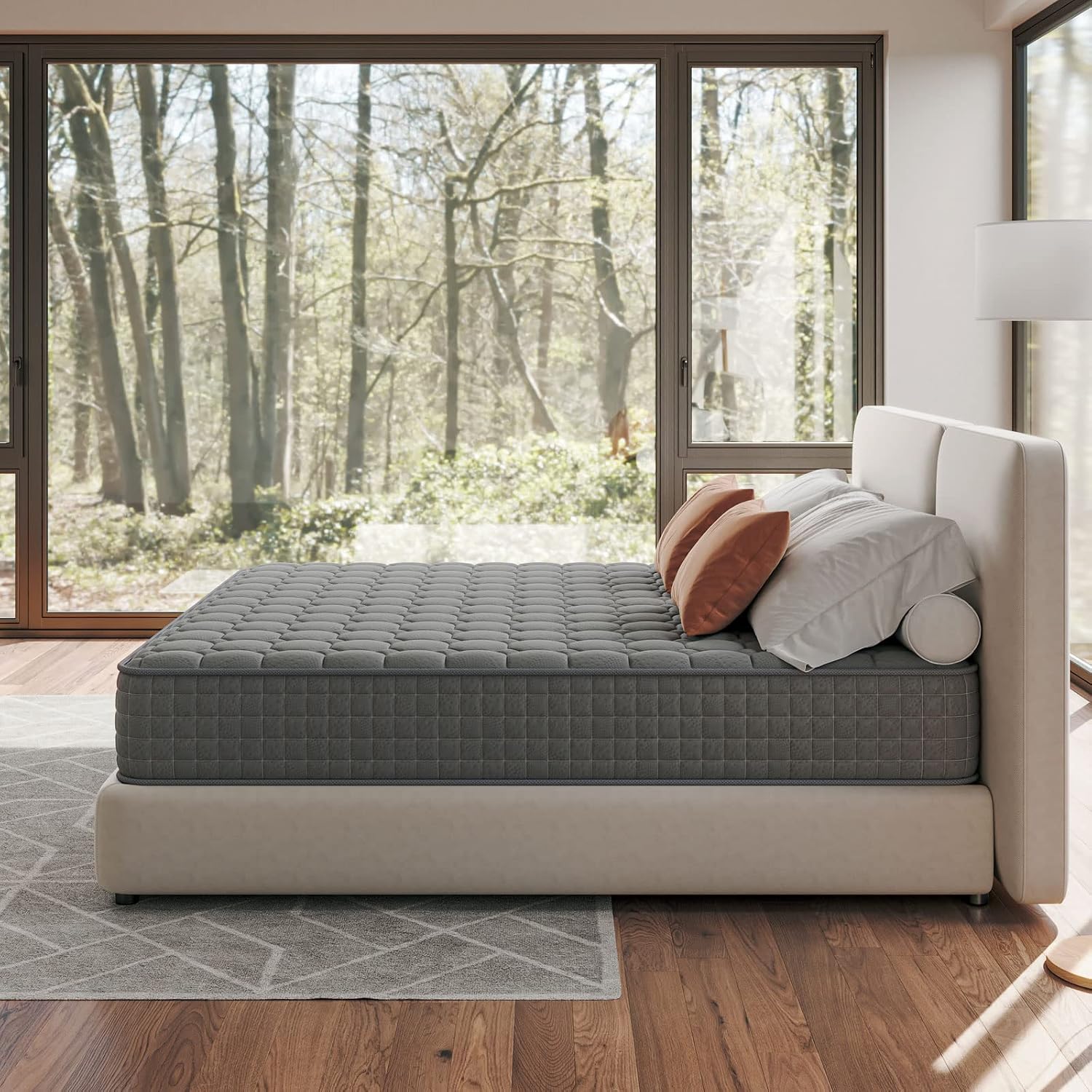 Thumbnail 5 de Vesgantti 4FT6 Double Mattress 10 Inch Hybrid – Breathable Memory Foam with Individually Pocketed Springs