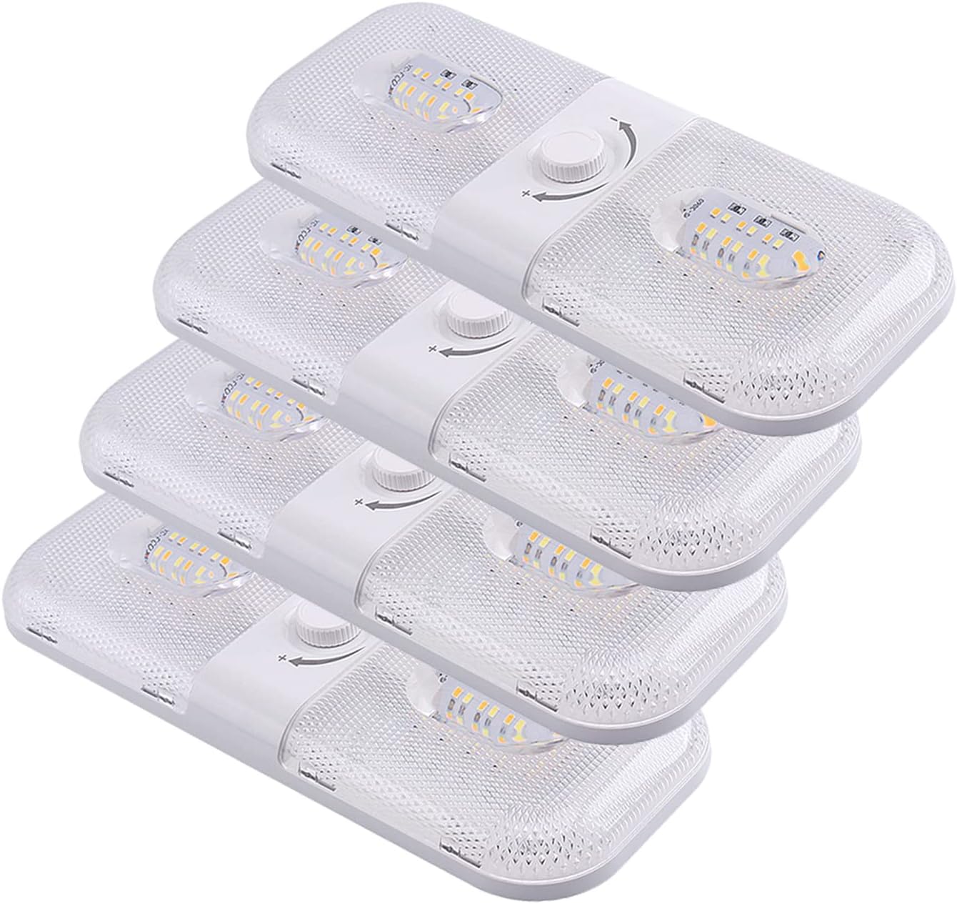 Detalle de ANYPOWK A-2 12V LED RV Lights, Dimmable, 3 Colour Temperatures, 4-Pack