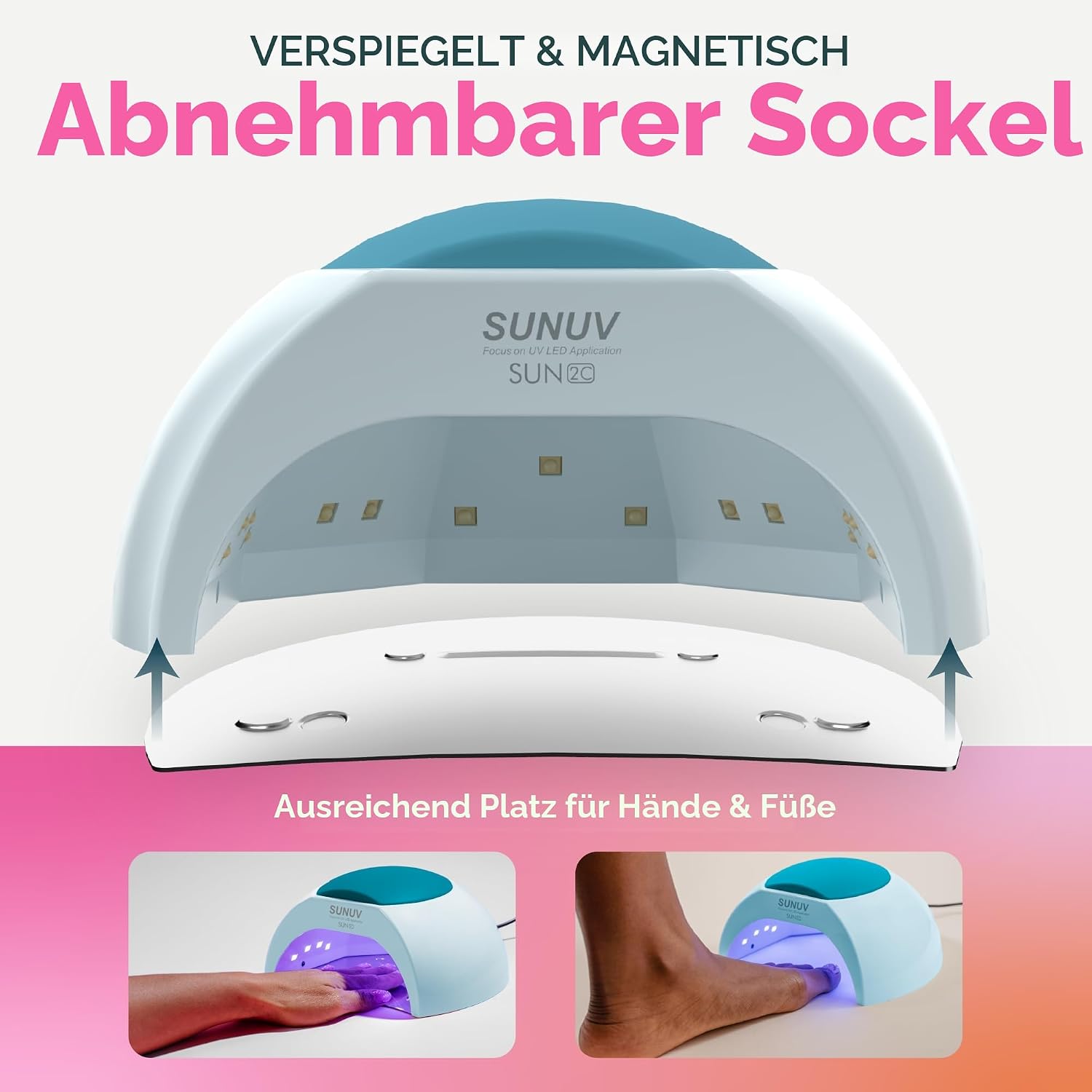 Thumbnail 5 de SUNUV SUN2C UV LED Nageltrockner 33LEDs