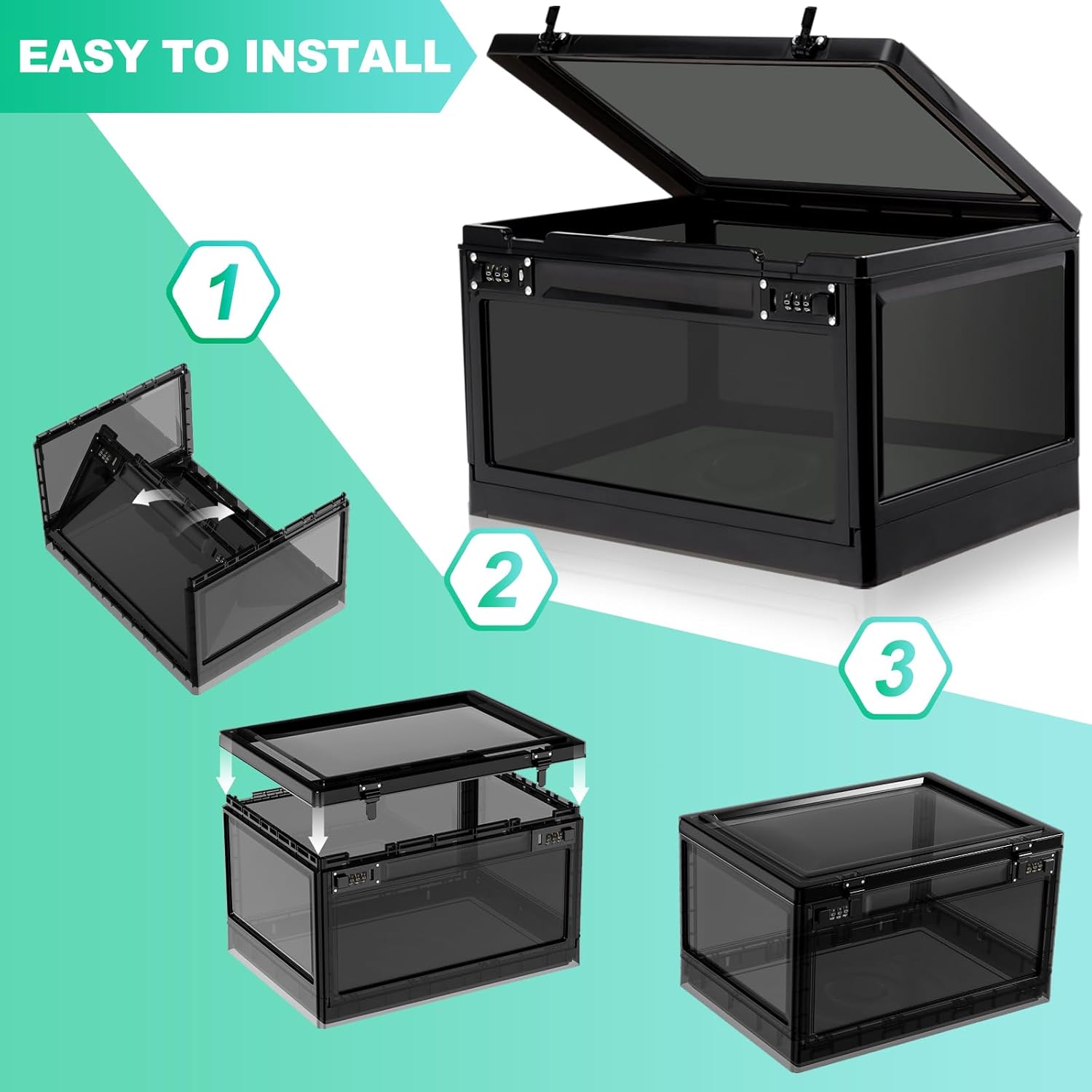 Detalle 2 de Large Medicine Lock Box 24.8L organiser