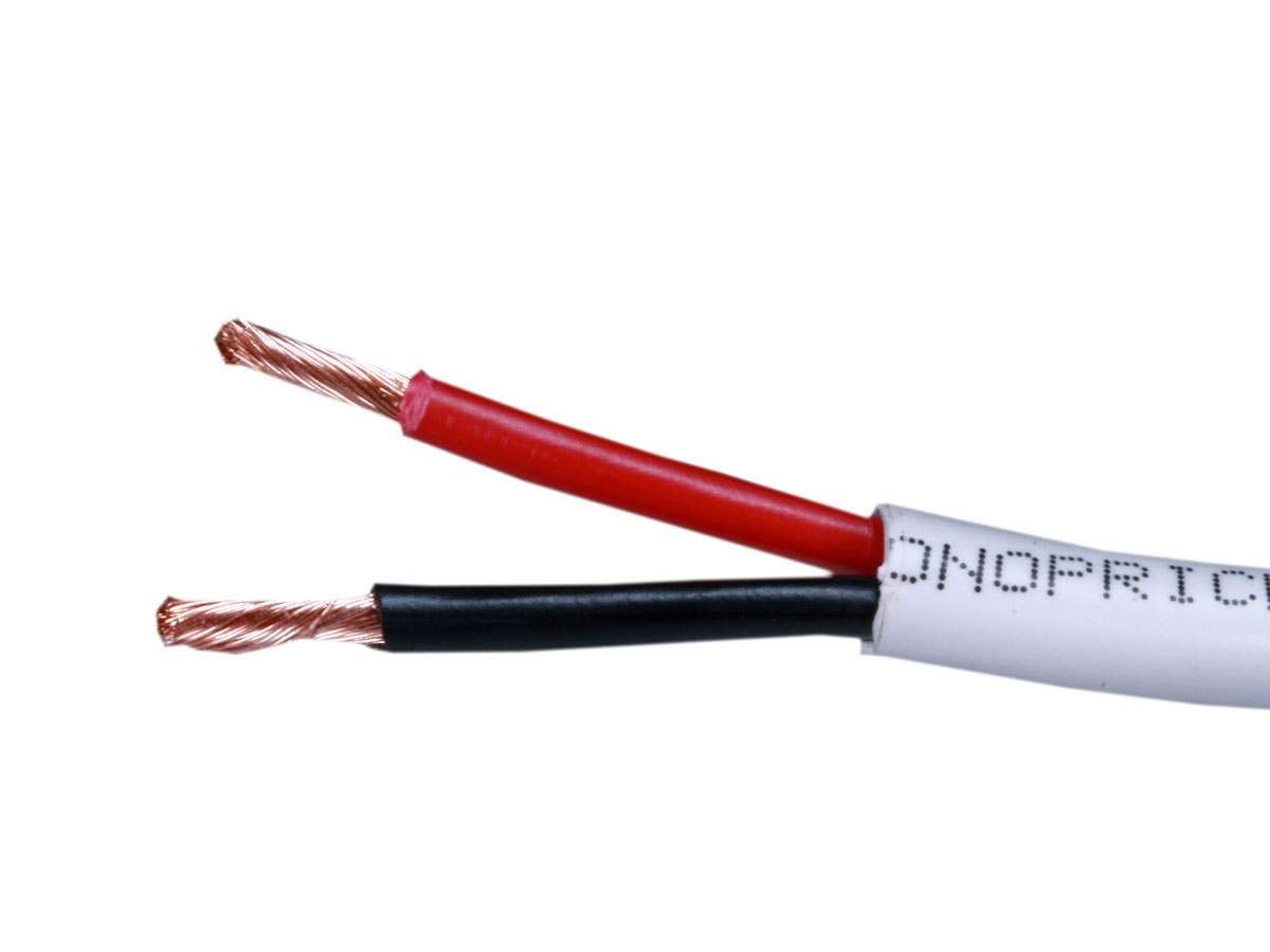Thumbnail 2 de Monoprice 14 Gauge CL2 Rated 2-Conductor Speaker Wire (1000 ft) — White Fire Safety In-Wall Cable