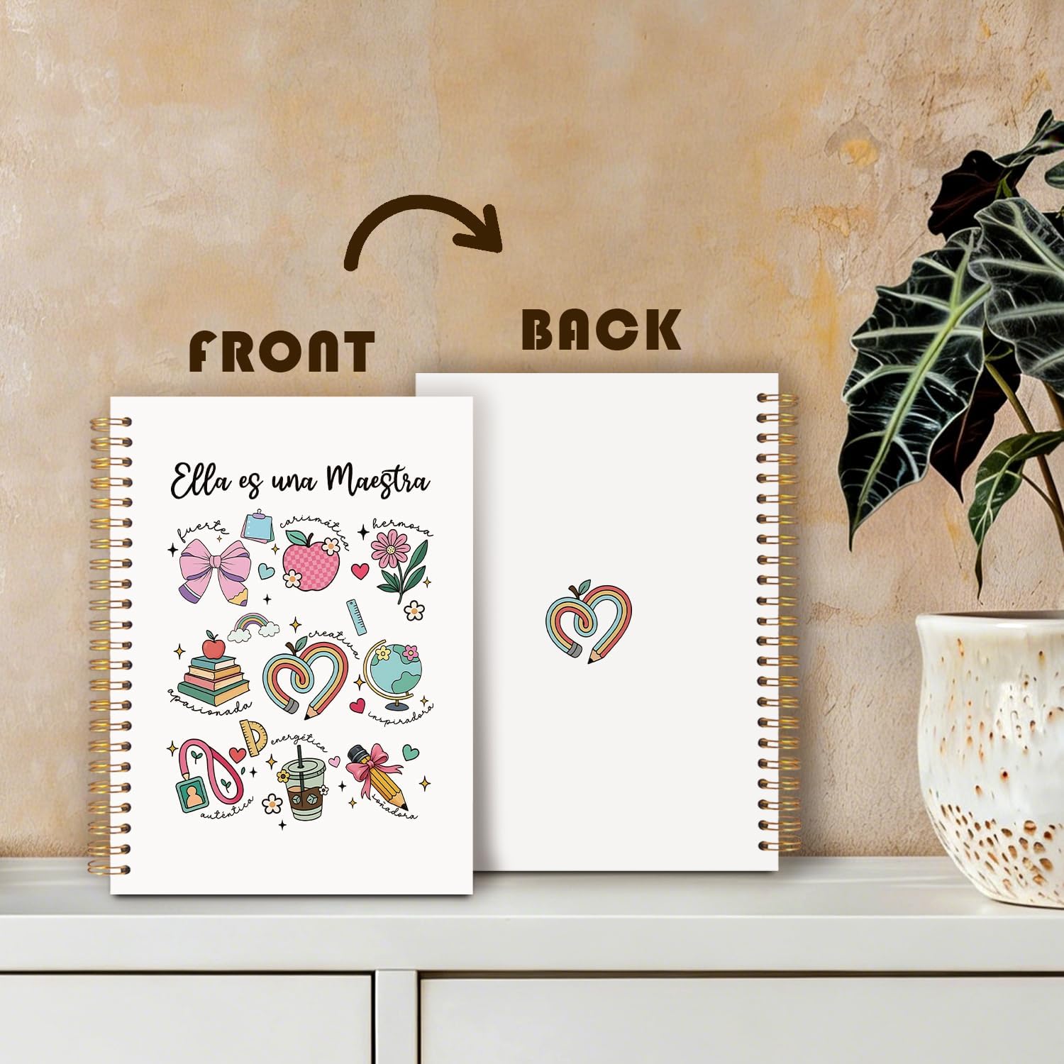 Detalle de MOLYUB Spiral Notebook, 5.5 x 8.3 Inches
