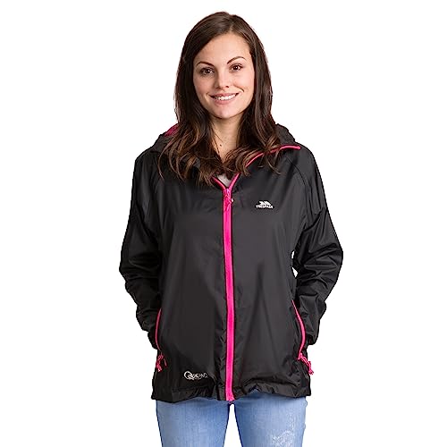 Thumbnail 1 de Trespass Womens Waterproof Packaway Jacket Qikpac Black, Size 18