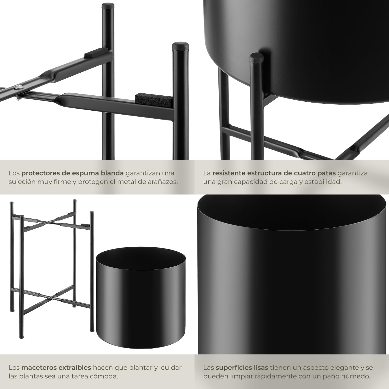 Thumbnail 3 de tectake® Maceteros Decorativos Set de 2 20 kg