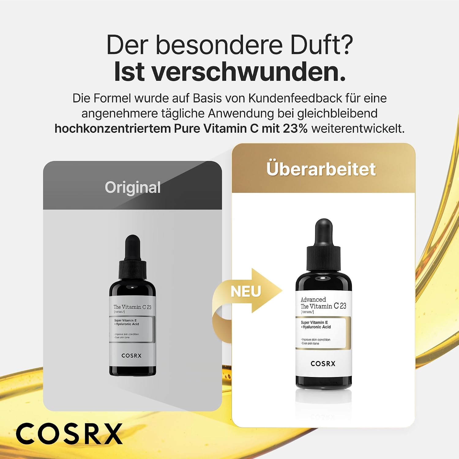 Detalle de COSRX Advanced Pure Vitamin C 23% Serum – 20 ml mit Vitamin E und Glutathion