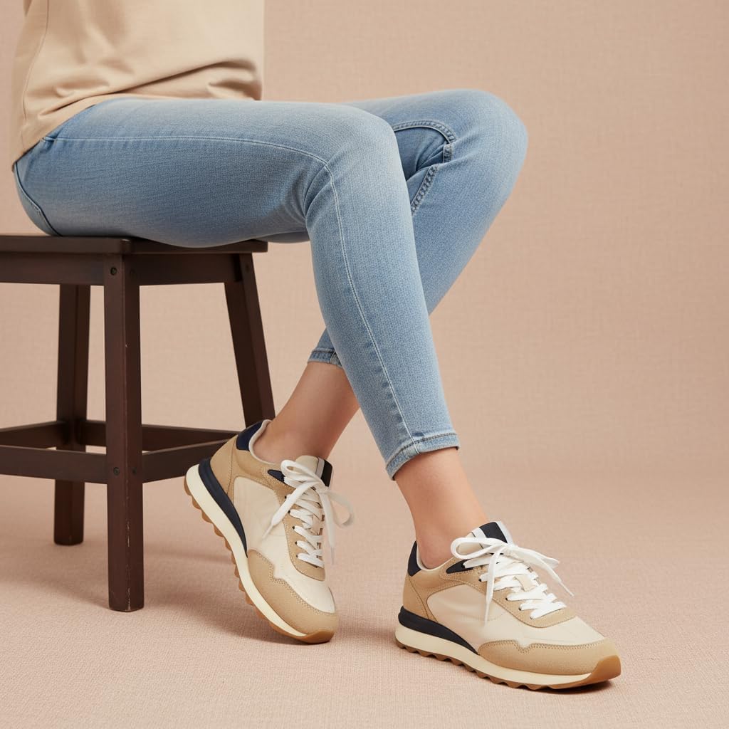 Detalle de CUSHIONAIRE Women's Sneakers with Memory Foam
