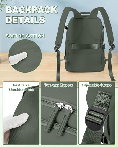 Thumbnail 8 de SZLX Mochila de viaje de cabina 40x20x25 (Ryanair/Vueling/Wizz Air) con apertura 180° y compartimento para portátil