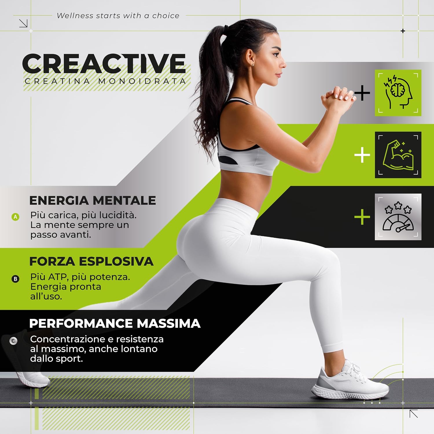 Thumbnail 2 de Symbeauty Creatina Monoidrata 100 Dosi 340 g – Ultra Dispersibile, Vegana, Made in Italy