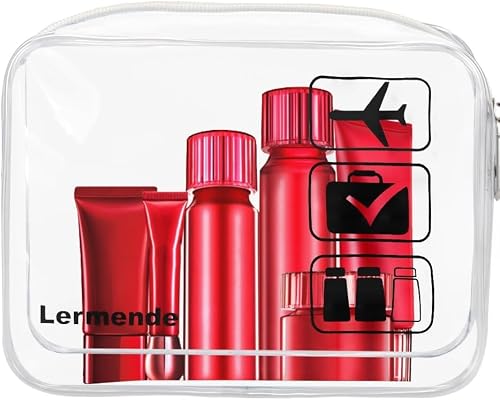 Thumbnail 6 de Lermende Transparente Kulturtasche TSA Kosmetiktasche PVC Wasserdicht – 2er-Set