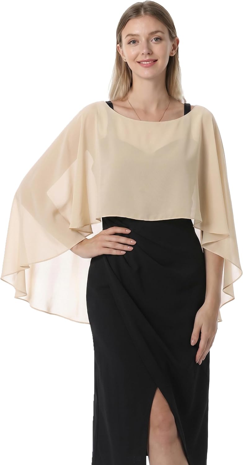 Detalle de Evening Capelet in Chiffon