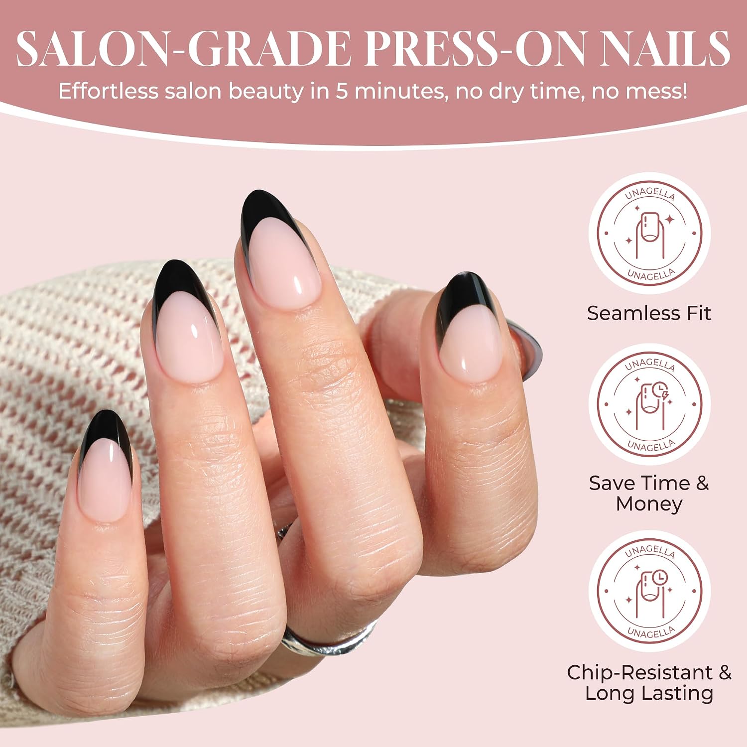 Detalle de UNA GELLA Press-On Nails, Soft Gel