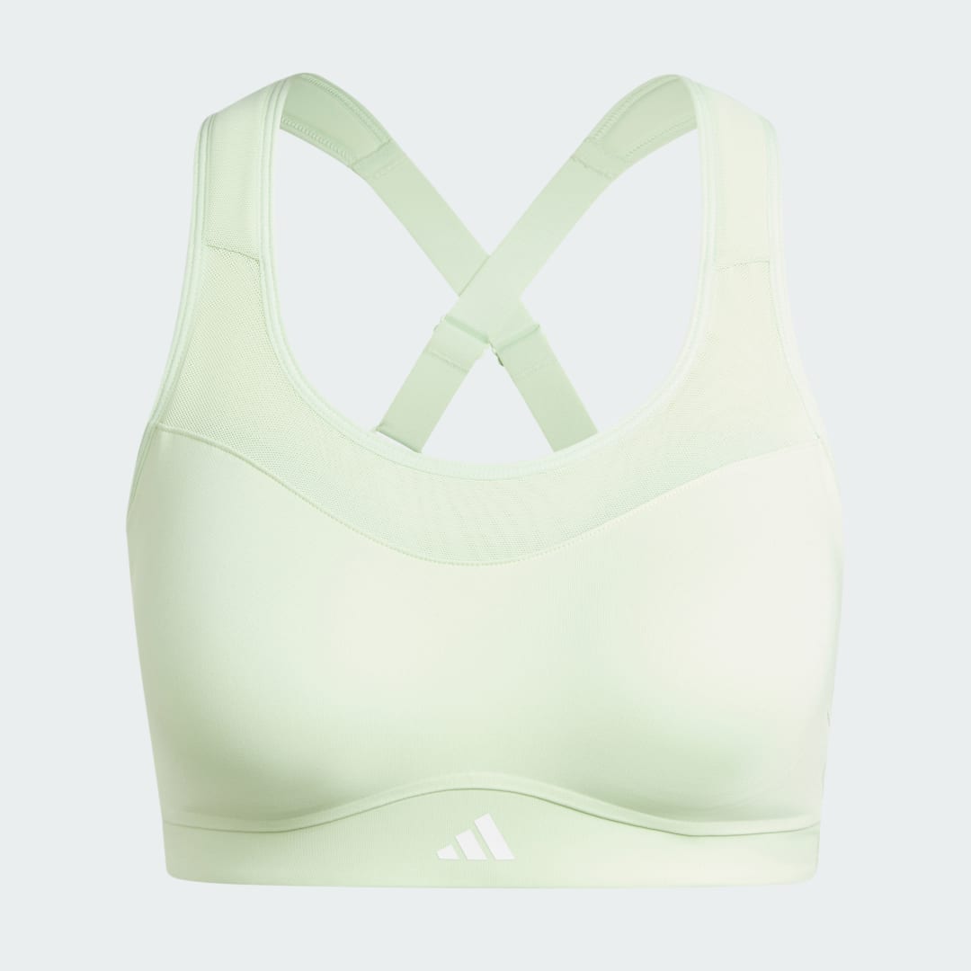 Detalle de Sujetador TLRD Impact Training High-Support de Adidas: soporte sólido para entrenos exigentes