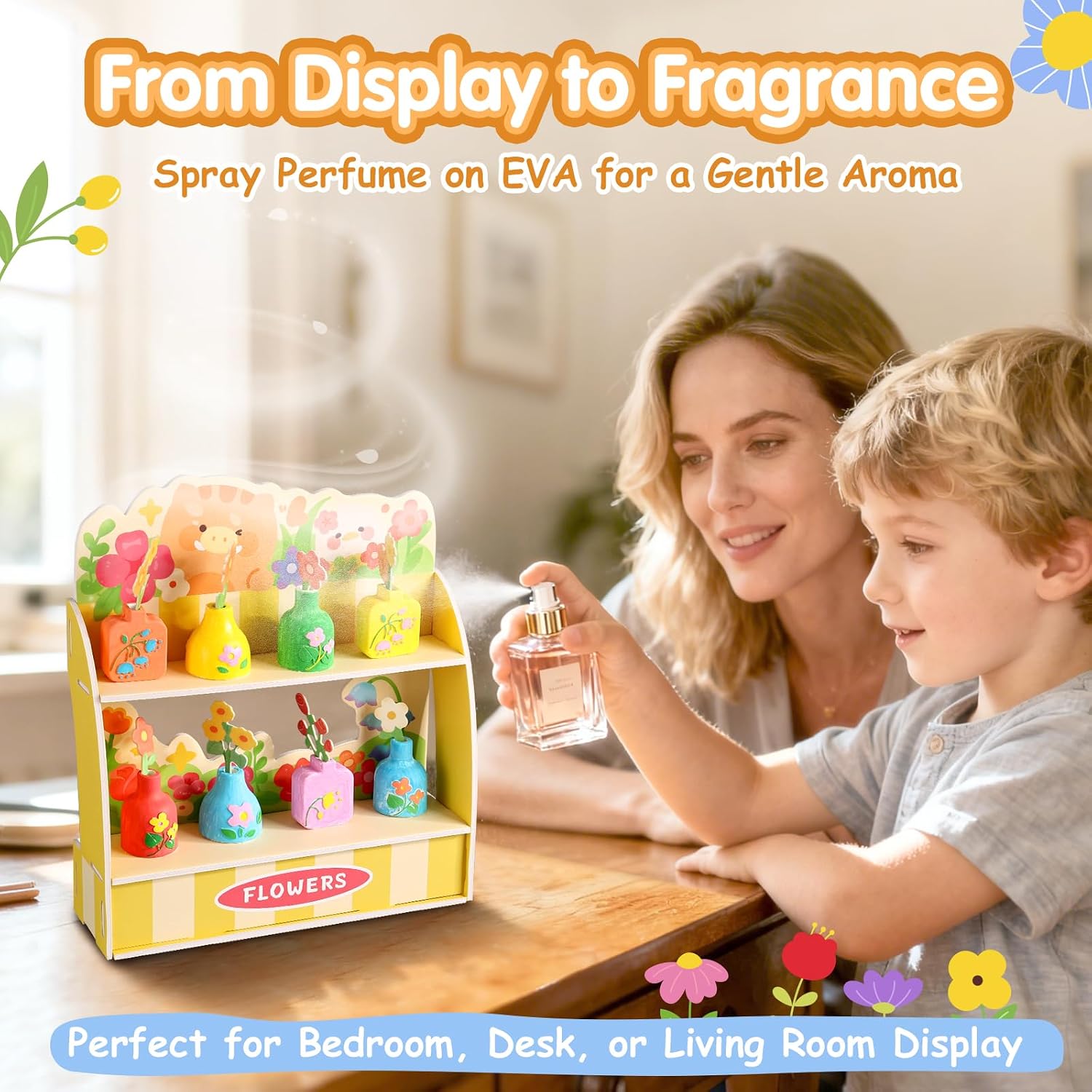 Thumbnail 5 de Crelloci Mess-Free Mini Plaster Vase Painting Kit ๐จ