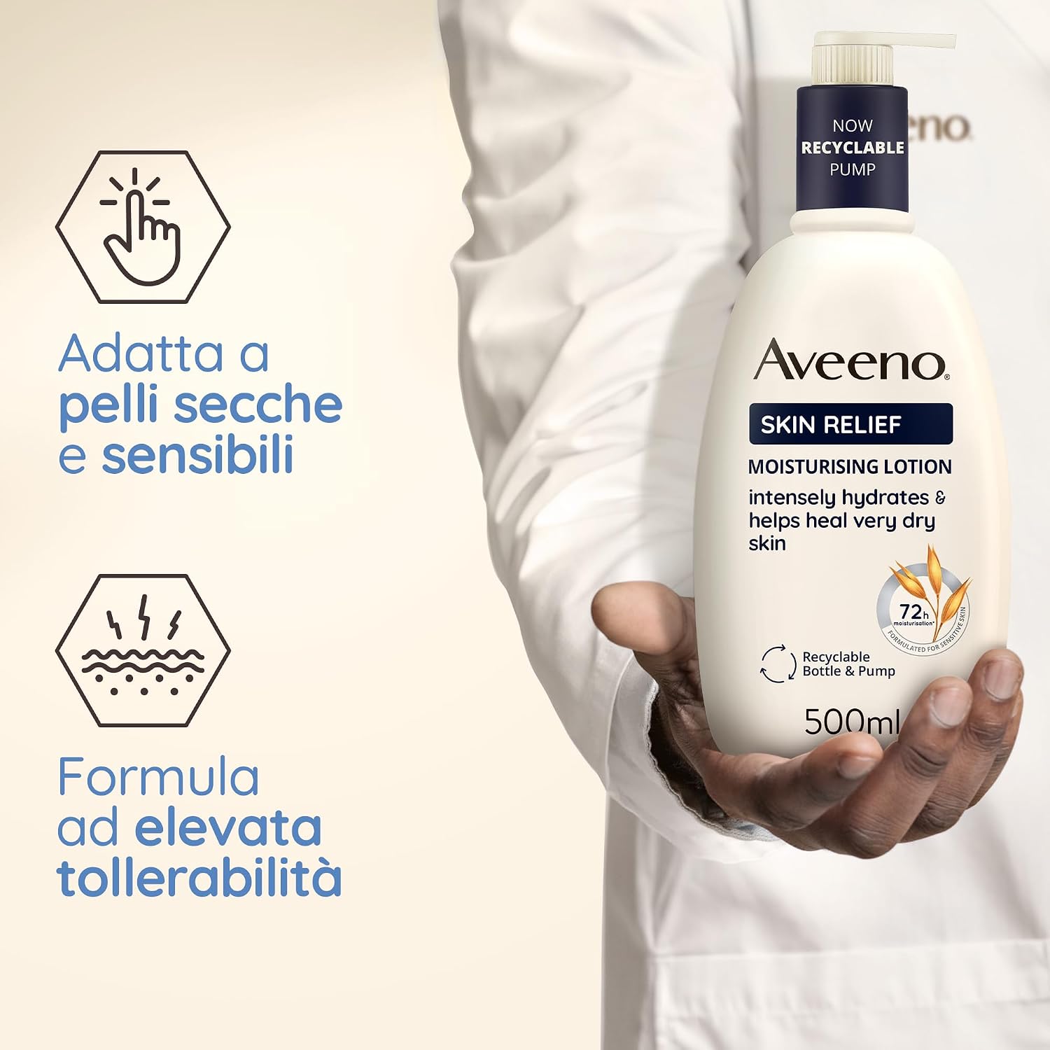 Detalle 2 de Aveeno Skin Relief Crema Nutriente 500 ml