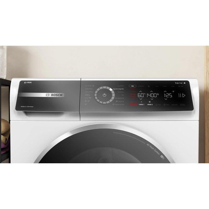 Detalle 2 de Lavadora Bosch Serie 8 WGB254A1ES 10 kg, carga frontal, 1400 rpm, Clase A (i-DOS y Home Connect)