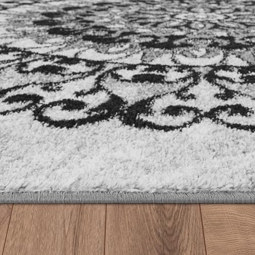 Detalle 2 de Paco Home Tapis Salon 80x150 cm gris ⚙