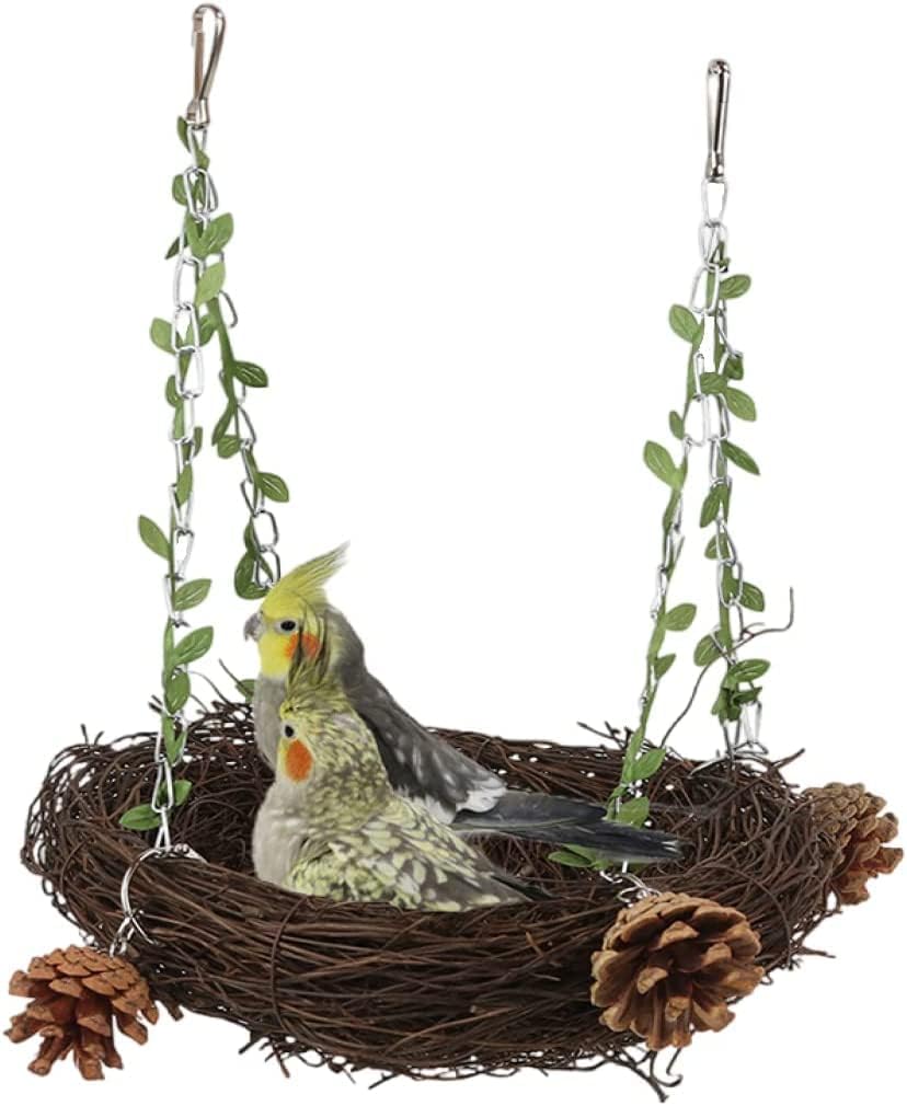 Natural Rattan Nest Large bird swing 8.66 inch
