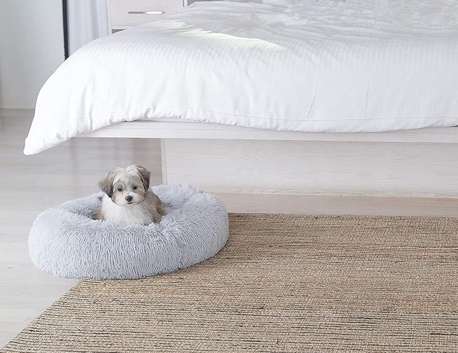 Detalle de Plush Donut Dog Bed 60cm grey