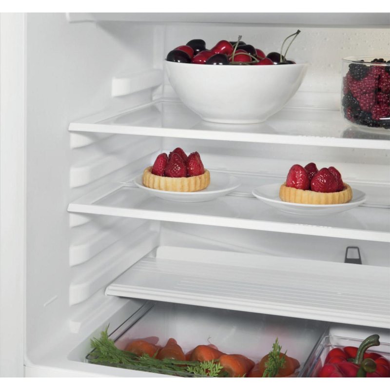 Detalle de Whirlpool WBUF011 Defrost: Frigorífico integrado de una puerta, 126 L, 81,5 cm, Gris