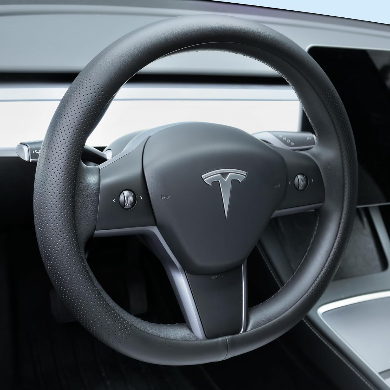 Detalle de Uxcer Nappa Leather Steering Wheel Cover 2026