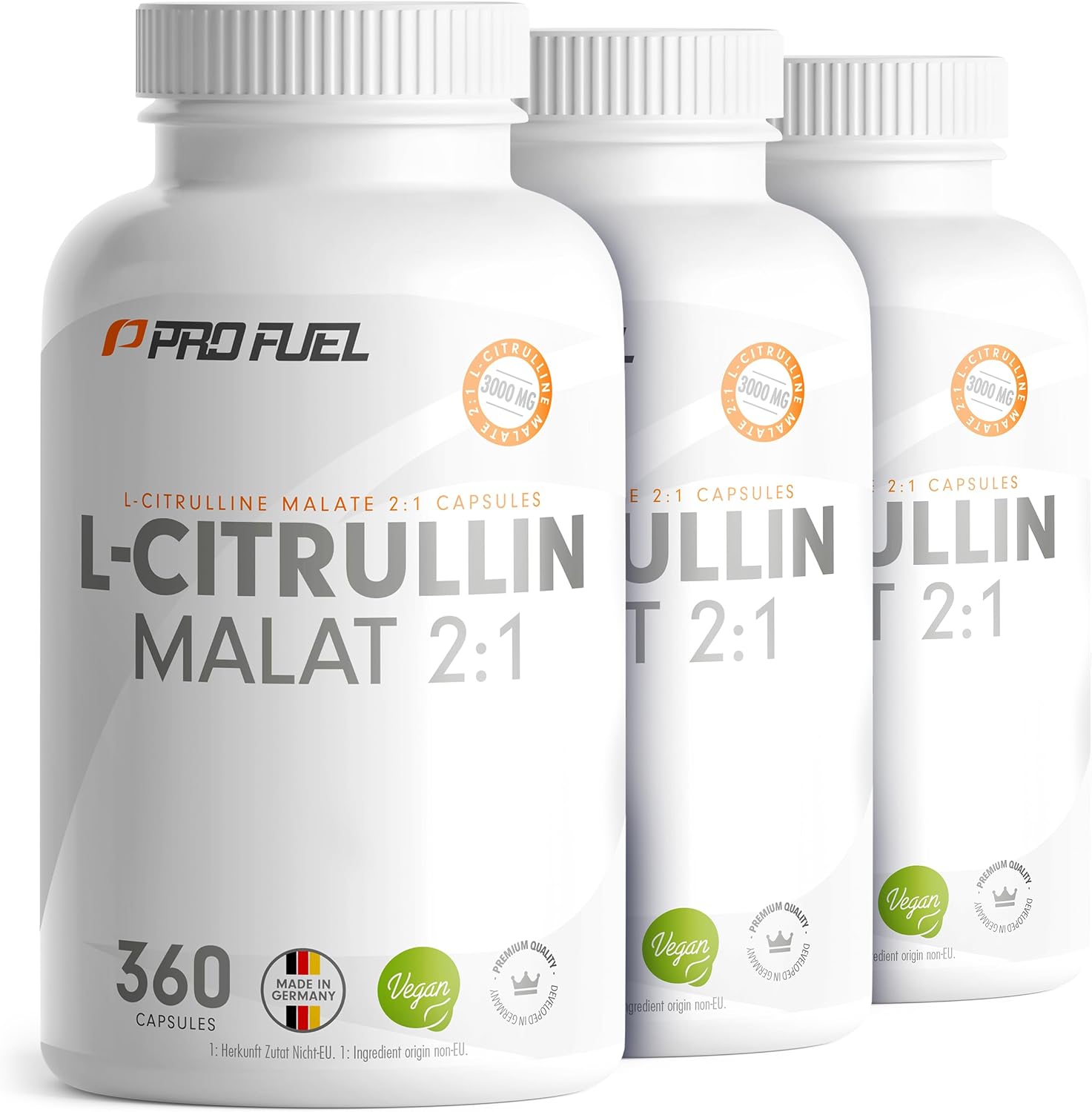 Thumbnail 6 de L-Citrullin-Malat Kapseln 360x – 3000 mg täglich, vegan & laborkontrolliert