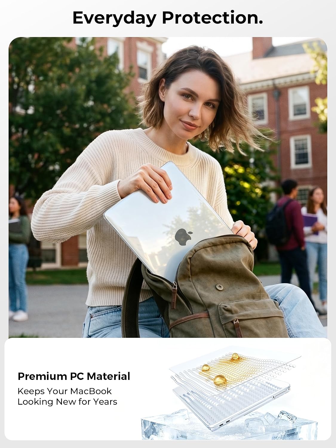 Detalle 2 de EooCoo MacBook Air 13.6" Clear Hard Shell