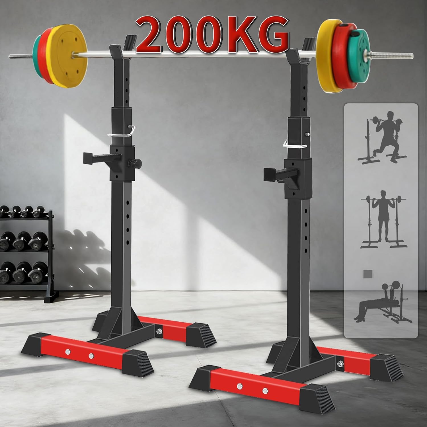 Thumbnail 6 de ISE Supporto Bilanciere Regolabile per Palestra a Casa 🏋