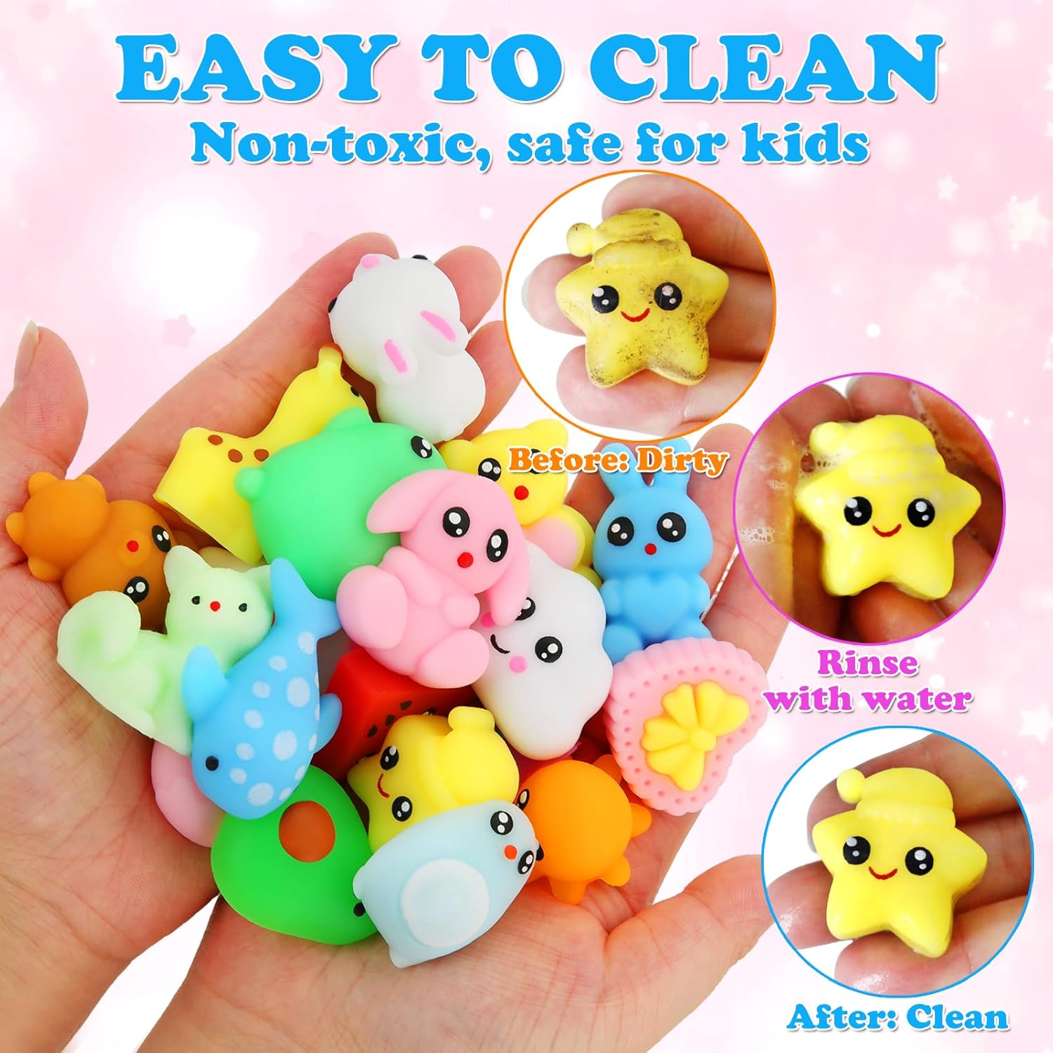 Thumbnail 3 de Mochi Squishy Toys – 27-Piece Mini Kawaii Squishies Set for Kids