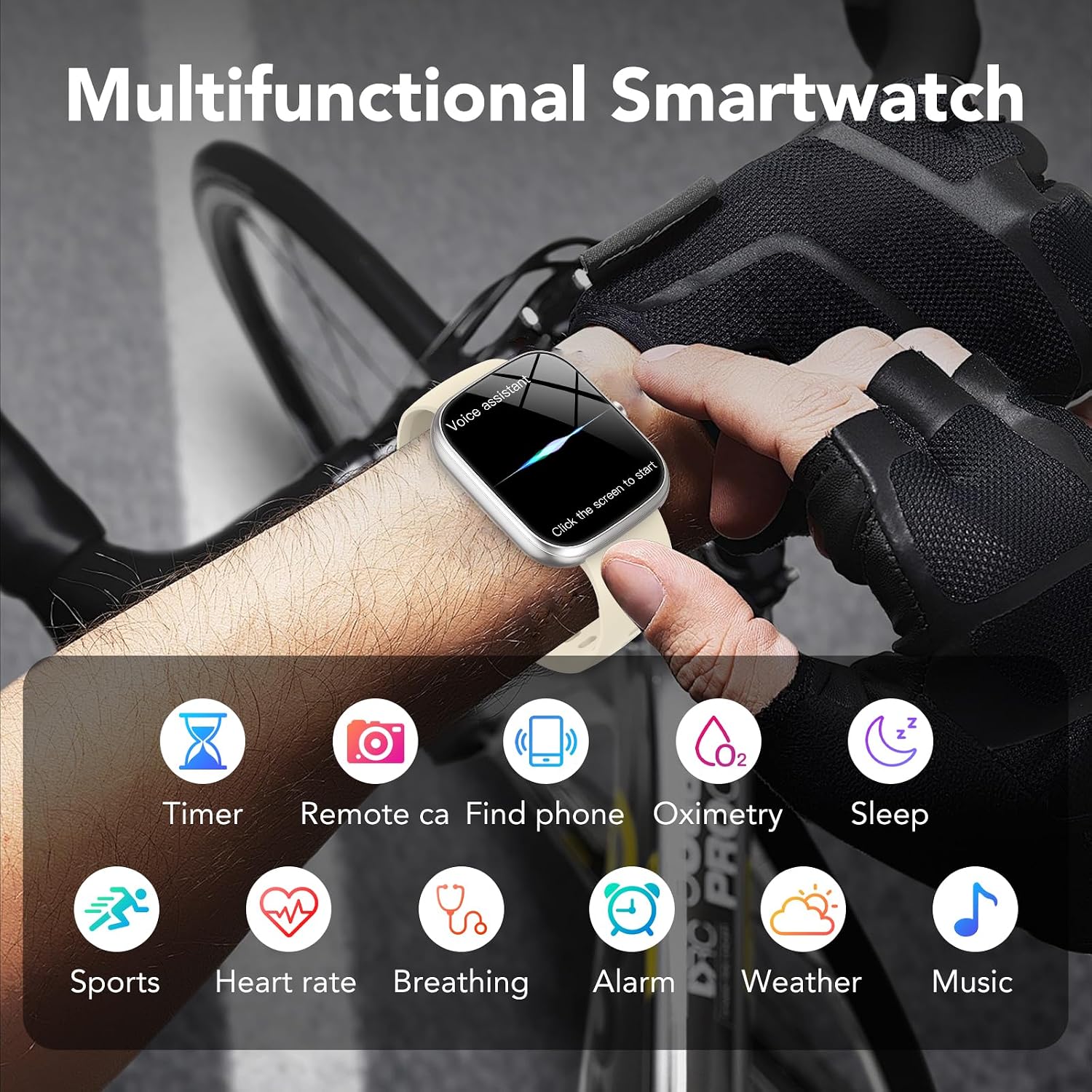 Thumbnail 6 de CASCHO Montre Connectée Homme/Femme 1,91'' – Écran HD, IP68 et 100+ sports