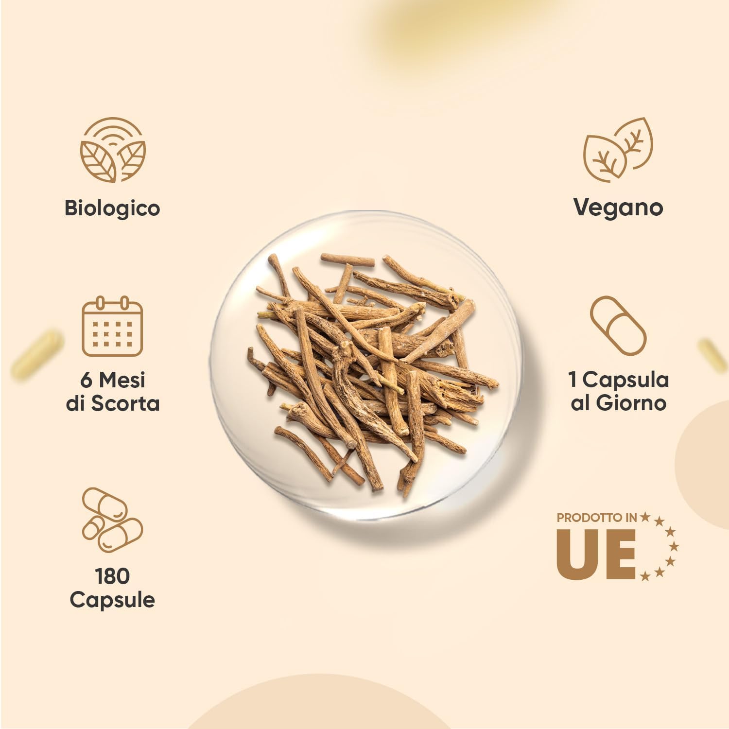 Thumbnail 2 de Ashwagandha Bio WeightWorld in 180 Capsule Vegane | 600 mg per capsula, certificata Soil Association
