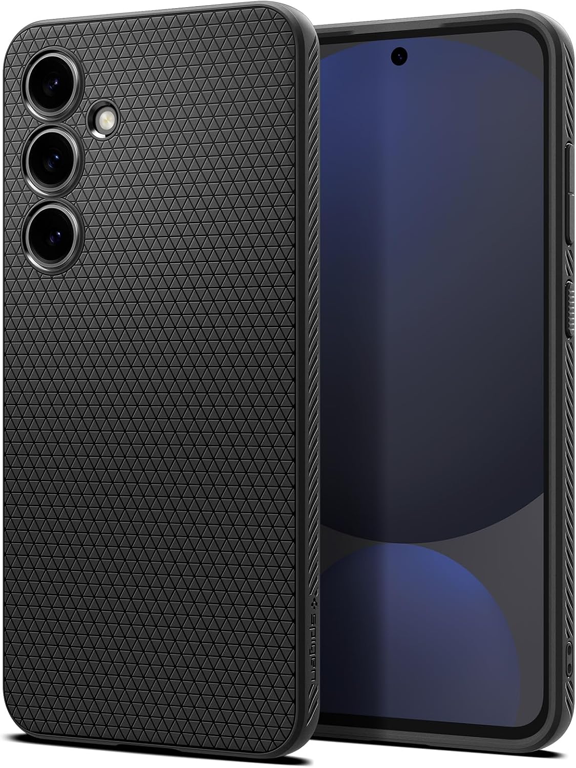 Detalle de Spigen Liquid Air pour Samsung Galaxy S24 FE — coque noire mat