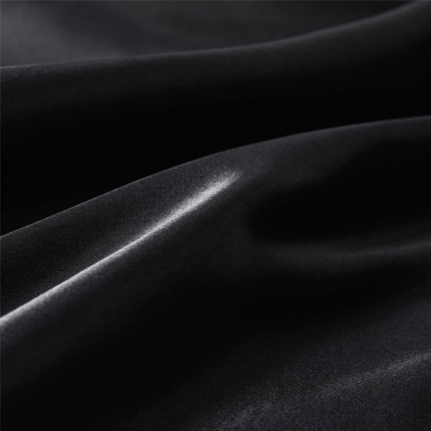 Thumbnail 6 de Satin Bettwäsche-Set 200x220 cm (3-teilig) Schwarz „Silky Touch“ mit Reißverschluss