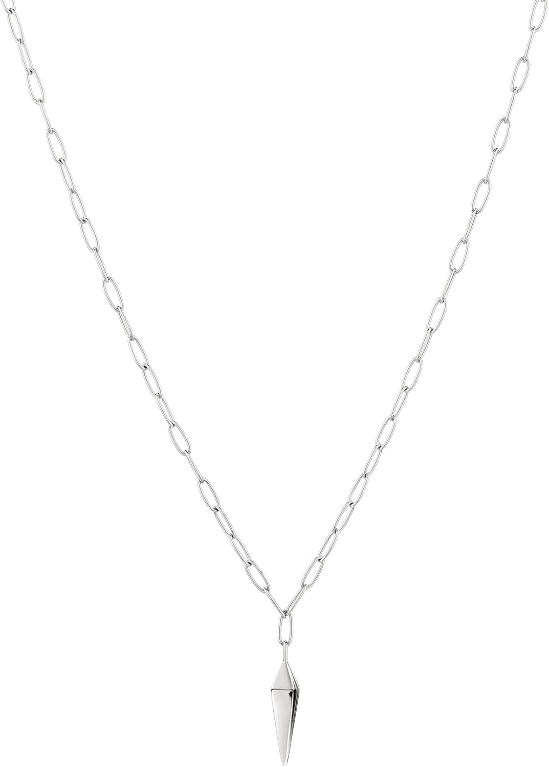 Thumbnail 3 de LIEBESKIND BERLIN Kette & Ohrringe Set mit geometrischem Pendulum-Anhänger aus Edelstahl – Creolen mit Steckverschluss