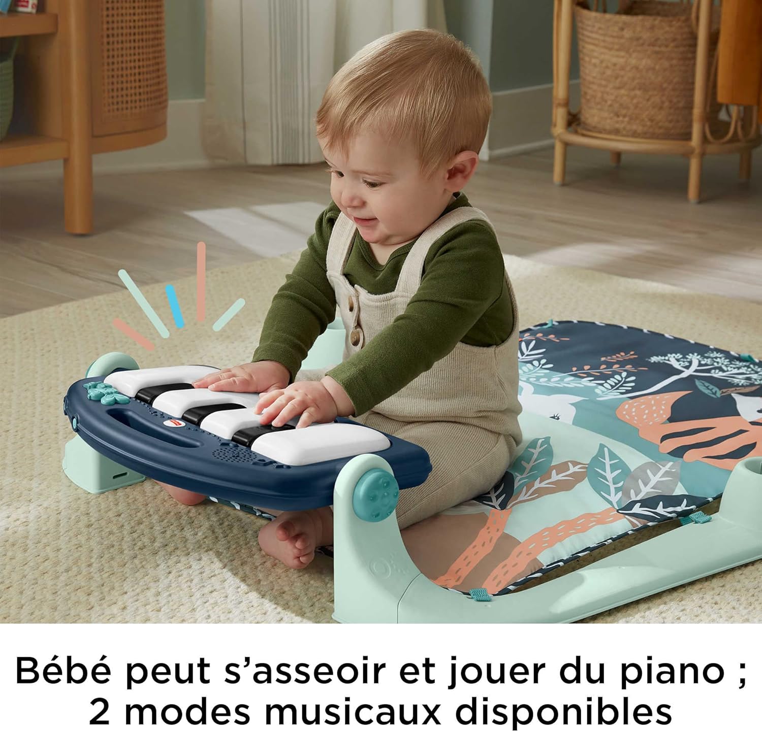 Detalle 2 de Fisher-Price Tapis d’éveil Piano 15 min