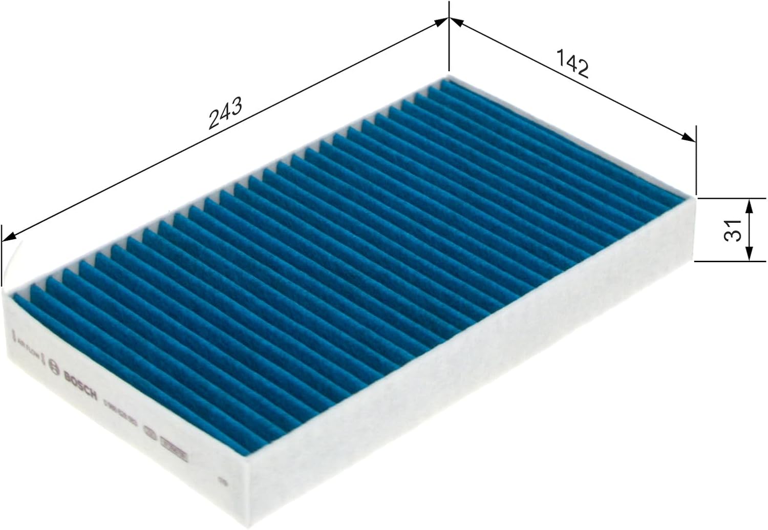 Detalle 2 de Bosch FILTER+pro Filtro Abitacolo A8583: aria più pulita per l'interno dell'auto