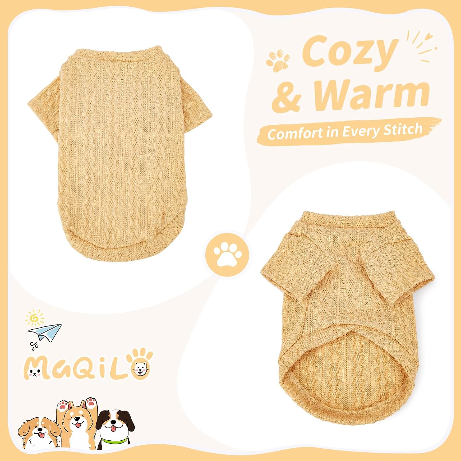 Thumbnail 2 de MAQILO Cat Sweaters, Size L