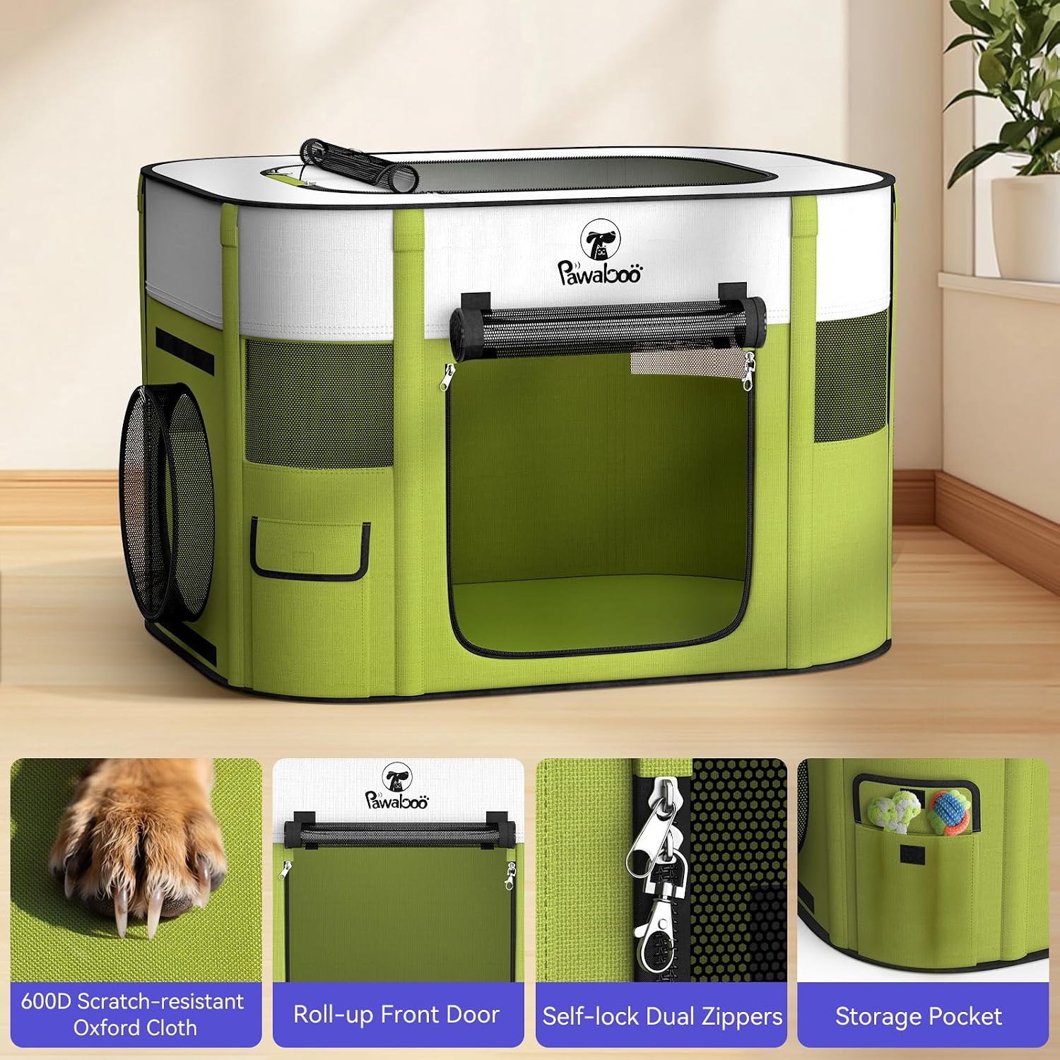 Thumbnail 4 de Pawaboo 2-in-1 Laufstall 32" für Haustiere