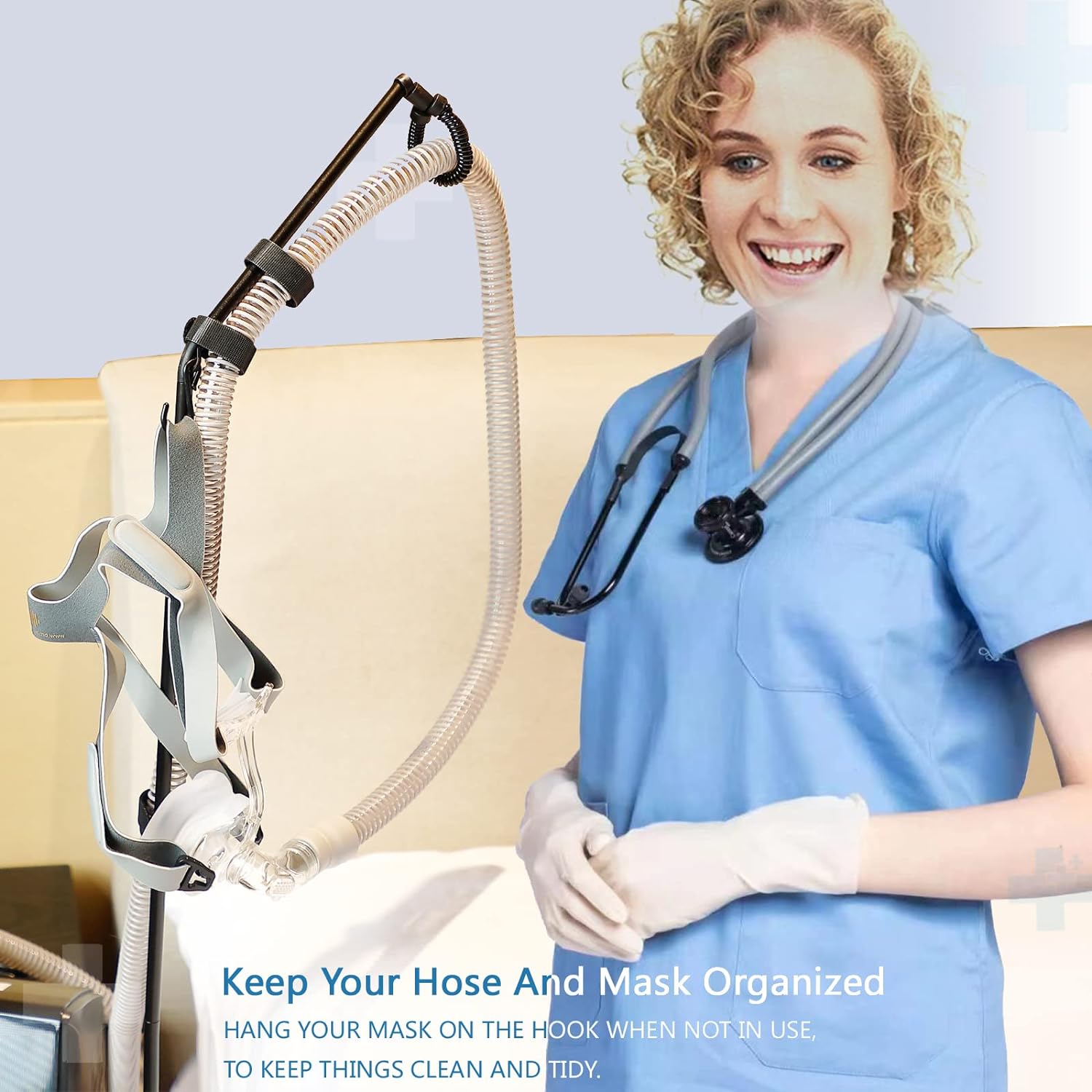 Thumbnail 1 de LONYEON CPAP Hose Holder: Bedside CPAP Hose Hanger for Tangling-Free Sleep