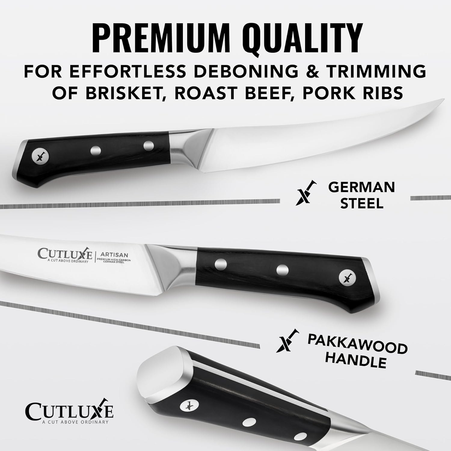 Detalle 2 de Cutluxe Curved Boning Knife, 6-inch