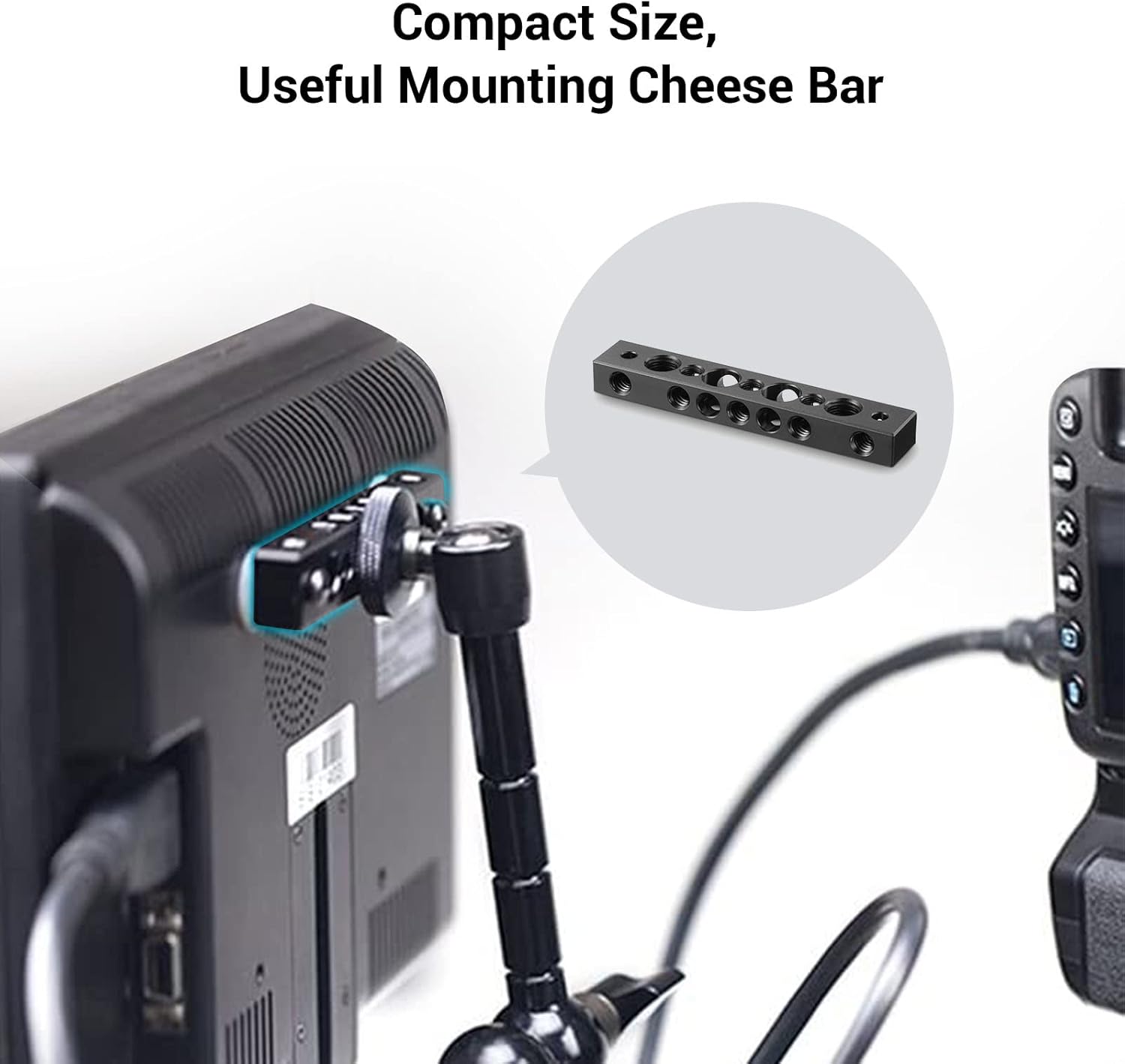 Detalle de SMALLRIG Barre de fixation pour RED Camera et moniteurs (619AH, 819AH, FA1011, FA1013) 619AH/819AH