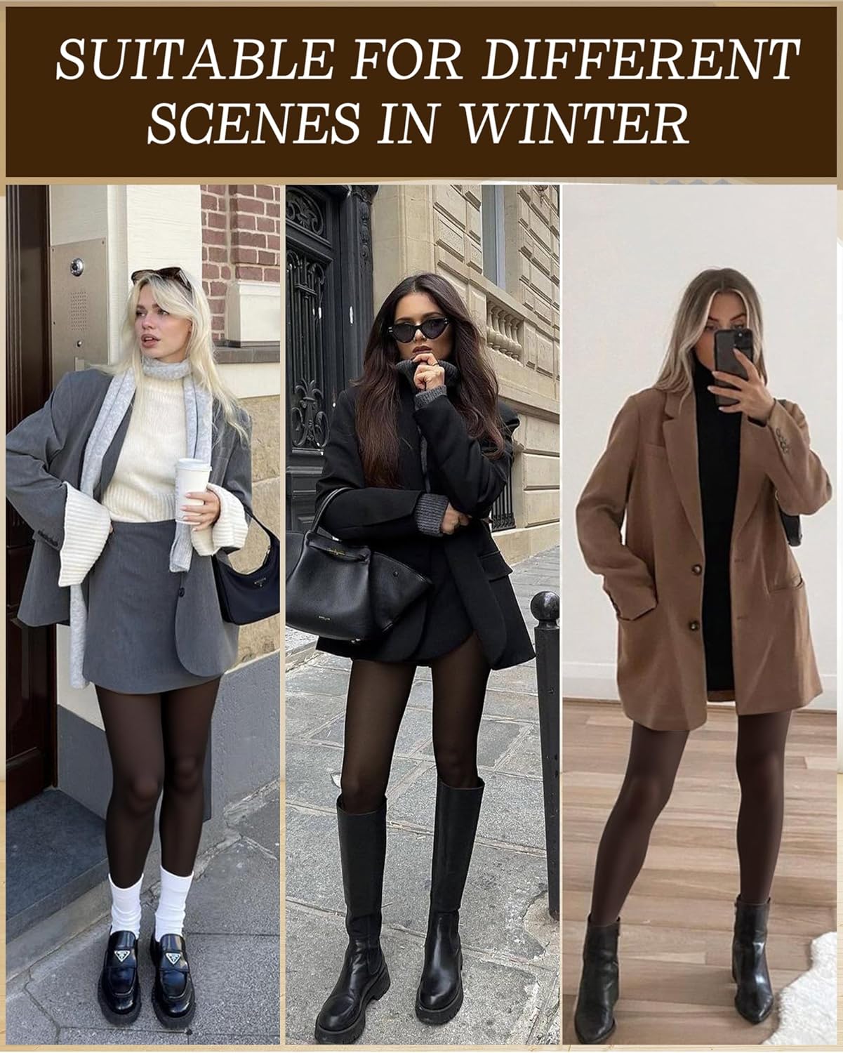 Thumbnail 5 de Bebila Fleece Lined Tights for Women ⚙