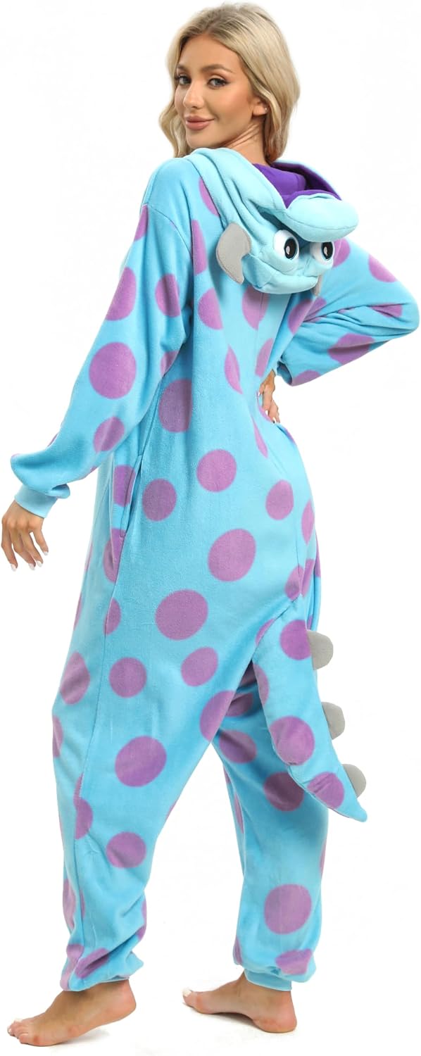 Detalle de NAITOKE Halloween Adult Fleece Onesie Pajamas, Cartoon Cosplay Design