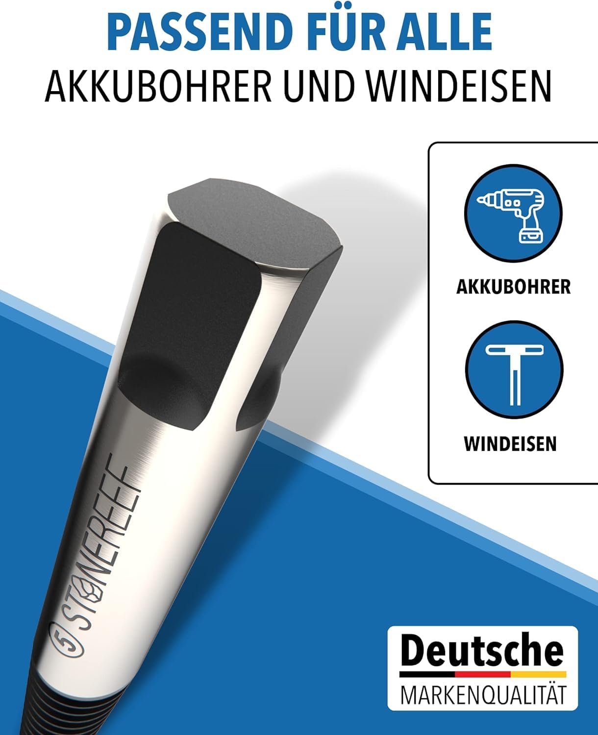 Thumbnail 5 de STONE REEF Schraubenausdreher-Set Profi (5-teilig, aus HSS 4341) mit Linksgewinde